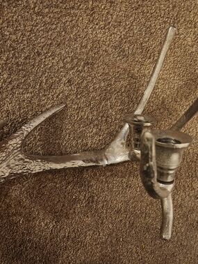 Rustic Antler Candle Holder Centerpiece | Pottery Barn–Style Lodge Decor